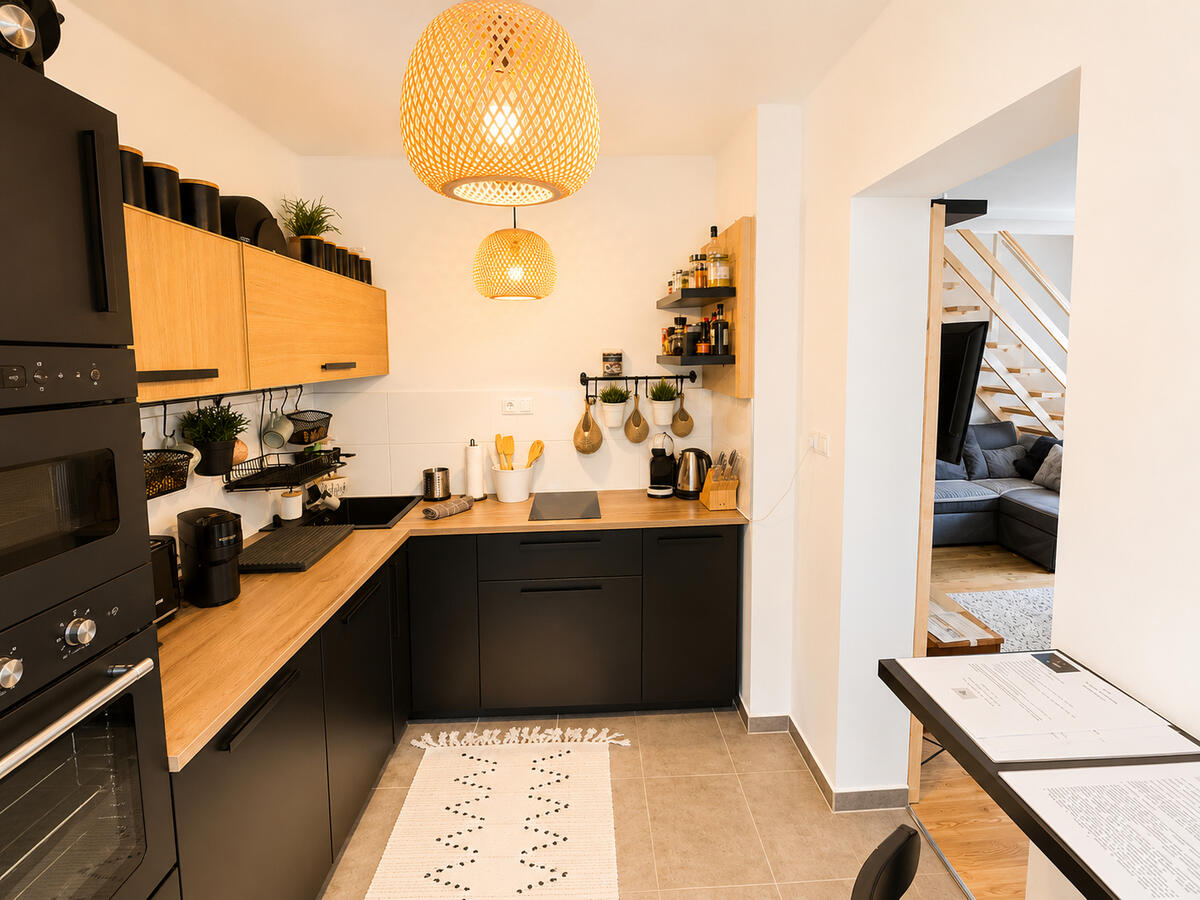 Konyha Pinty Paradise Apartman Balatonalmádi